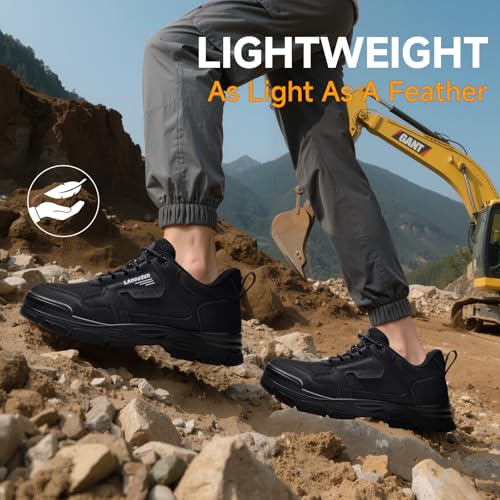 Image of Steel Toe Shoes for Men Puncture Resistant Mens Safety Work Shoes