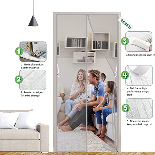 CGUOZI Tenda Zanzariera Porta Magnetica, 100 x 200...