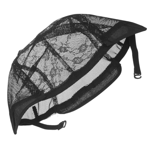 DEARMAMY Women Wig Net Caps Nets Bald Elastic Wig Caps Judge Hair Wig Cap Net Wig Caps Realistic Mesh Wig Cap Wig Mesh Caps Wig Caps for Wigs Making Hair Net Ladies Lace Black