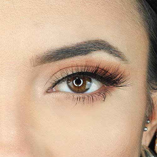 Lunamoon 3D Mink False Eyelashes Siberian Mink Fur Long Thick Hand-made Reusable Eyelashes Natural Look for Women’s Makeup 1 Pair Pack (Gill)