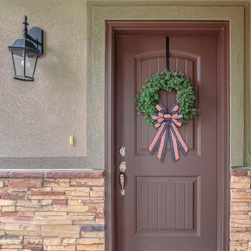Large-4th-of-July-Bow-for-Wreath-Patriotic-Red-Blue-Burlap-American-Flag-Stars-Decoration-Memorial-Day-Tree-Topper-for-Front-Door-Supplies Large 4th of July Bow for Wreath Patriotic Red Blue Burlap American Flag Stars Decoration Memorial Day Tree Topper for Front Door Supplies