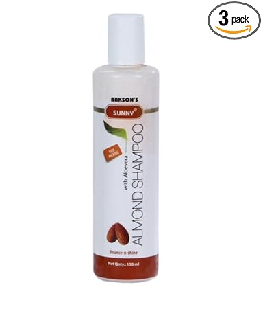BAKSONS SUNNY ALMOND SHAMPOO 250ml PACK OF THREE