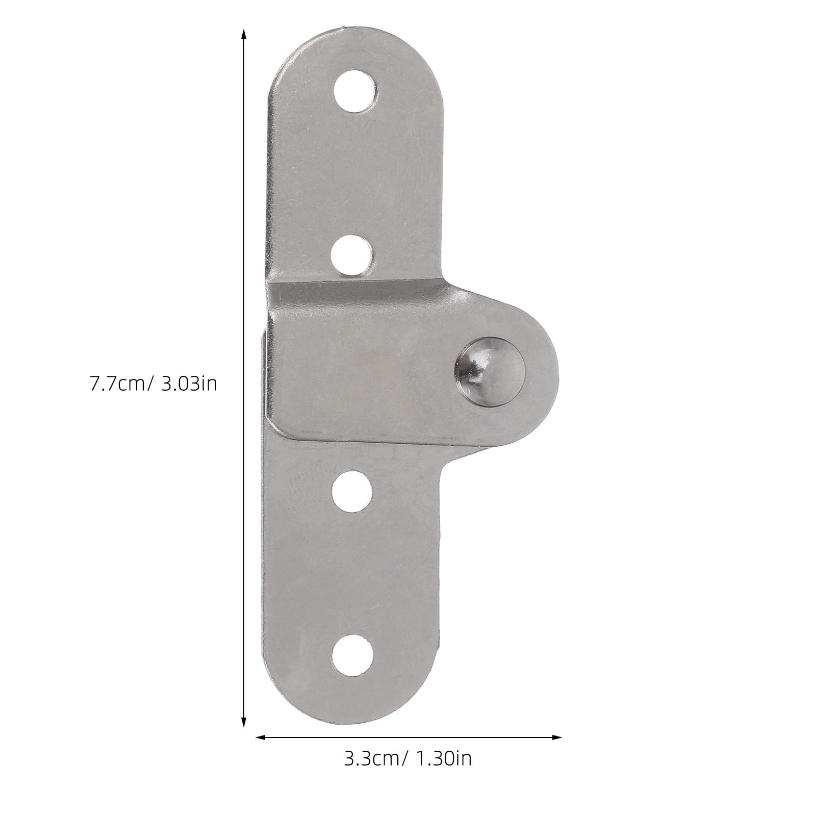 2pcs Folding Ladder Hinge Replacement Kit Heavy Duty Step Joint Accessory Iron Attic Parts for Telescopic Engineering Foldable Loft Ladders Silver - Image 2