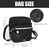 Kaket Men's Shoulder Bags, Small Crossbody Bags for Men Waterproof Messenger Bags, Men Travel Phone Bags Business Bags Casual Bags with Multiple Pockets (Black) #1