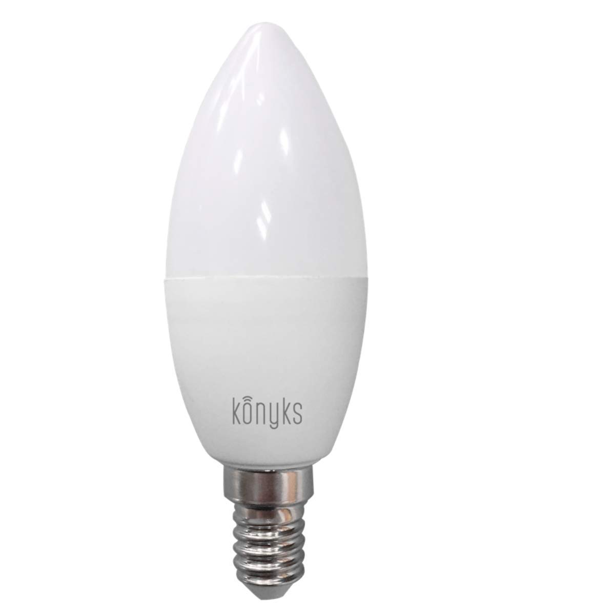 Konyks Antalya E14WR - Ampoule connectée LED RGB WiFi, E14, 4.5W, 16 millions de couleurs, compatible avec Alexa ou Google Home, aucun Hub nécessaire, Automatisations faciles,