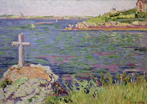 Lienzo de Paul Signac de calidad premium Saint-Briac en 60x90cm