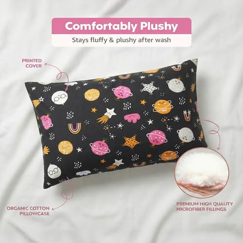 Image of a baby cherry Kids Pillow with 1 Pillowcase- 12x18in | Perfect Toddler Pillow for Sleeping |Little Baby Pillow for Boys & Girls (2Yr to 6 Yr)