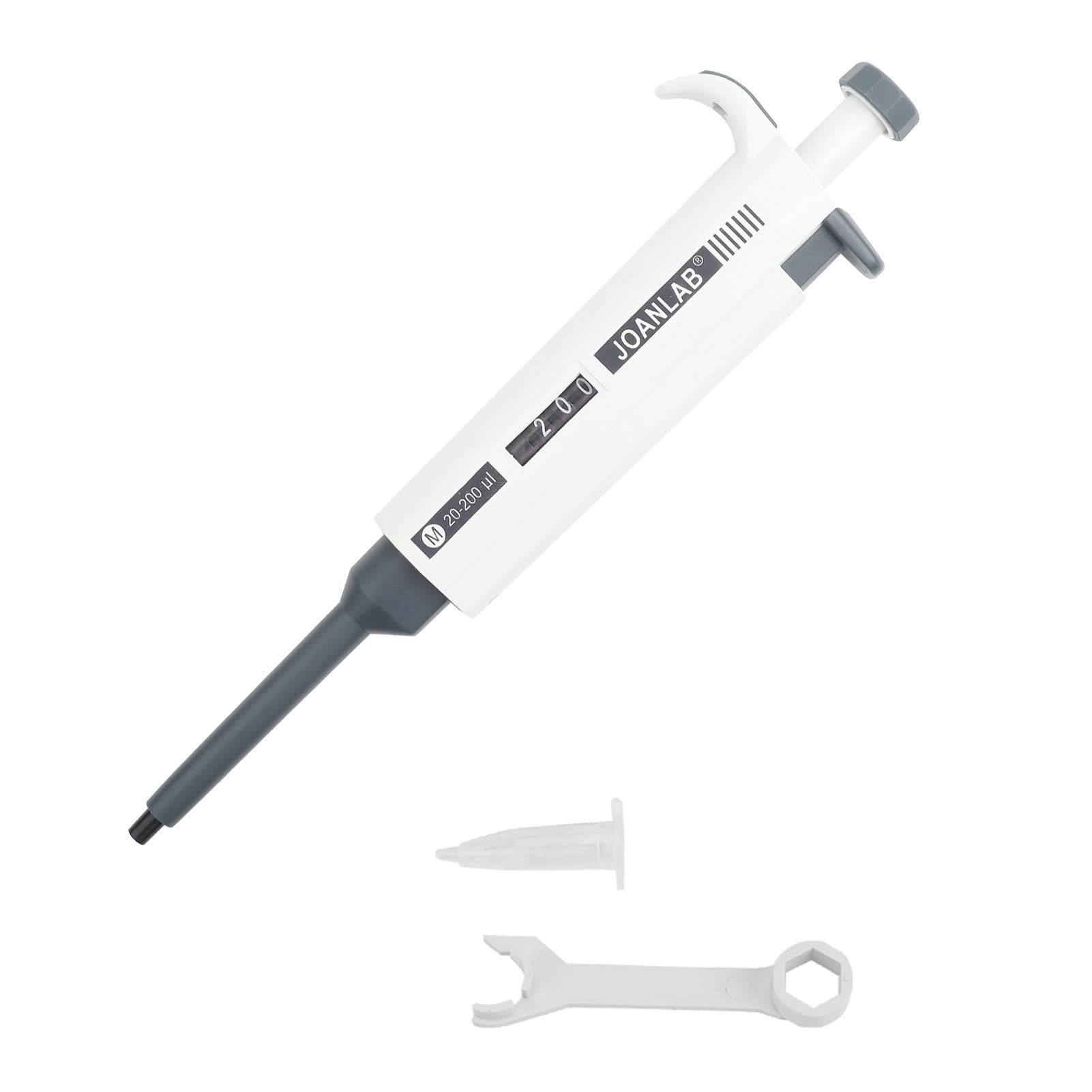 Micropipeta de Laboratorio, Micropipeta de Volumen Ajustable de un Solo Canal Micropipeta de Alta Precisión Pipeta de Volumen Variable 20~200ul para Laboratorio de Ciencias