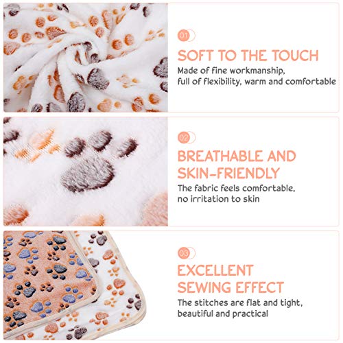 Balacoo O Aquecimento Do Gato Cama- 2Pcs Tampa Com Impressão Da Pata Do Gato Cama Pet Cama Dormindo