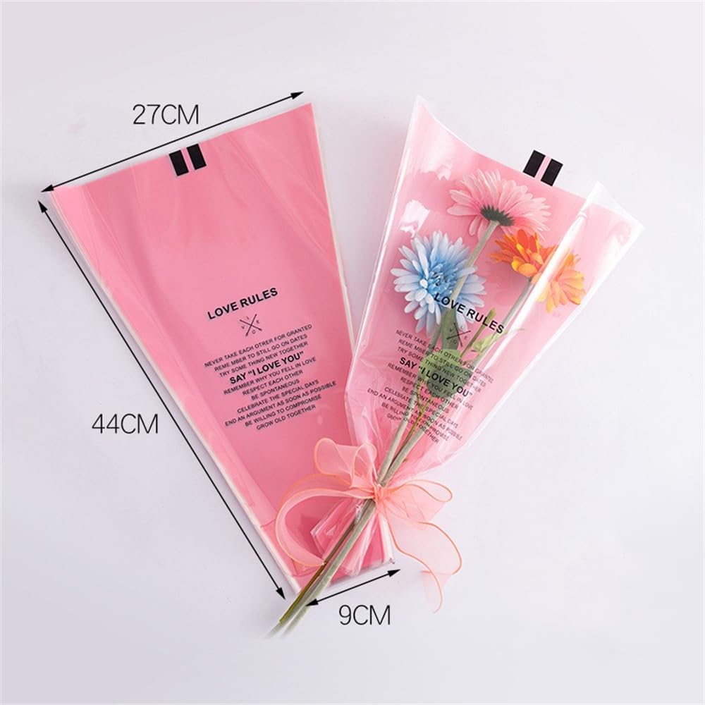 Amazon | YONIK ラッピングバッグ フラワー ブーケ ラッピング 花