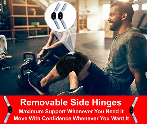 Knee Brace with Straps for Arthritis, Meniscus Tear, ACL, MCL - Sports Compression Wrap - Men & Women