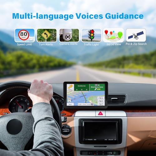 GPS Navigator for Car Truck RV - 9 Inch HD Navigation System with 2025 Maps, Free Lifetime Updates, Custom Truck Routing - Image 4