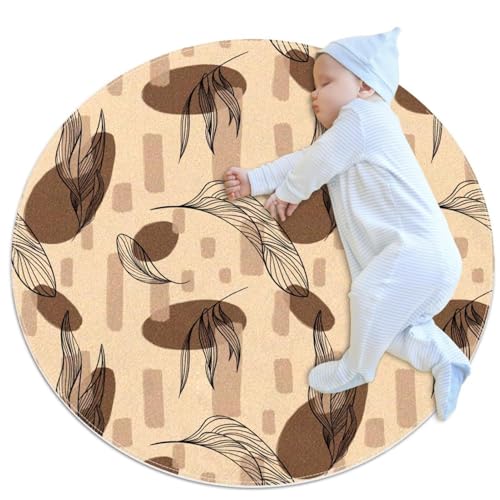 Tapis de chambre abstrait de qualité supérieure motif floral chic