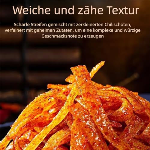 BaiLiSnacky Latiao 2 Packs Big Spicy Seasoned Sweet and Chinese Snacks Classic Hot Strips for Office Casual (106 G X 2 Packs)