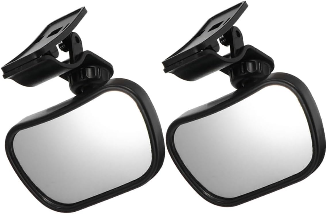 2Pcs Rear View Mirror for Car Seat Rear-Facing Mirror with 360° Rotation Anti-Shake Wide Angle for Safety