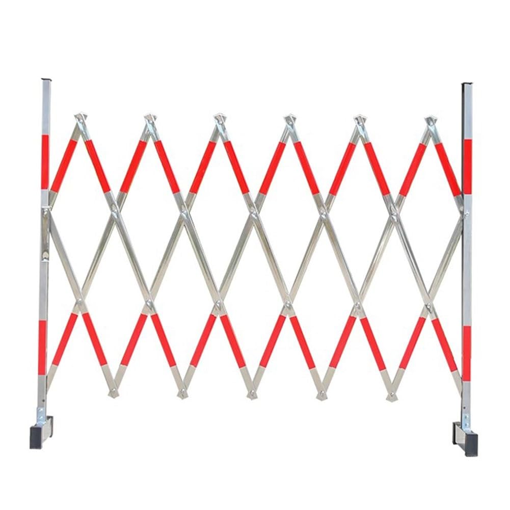 Barrière métallique extensible et clôture rétractable en acier pour zones industrielles