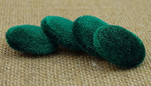 Knitwit 12 Pieces Solid 2 Holes Sewing Velvet Fabric Cloth Covered Scrapbooking Craft Buttons #TOP19
