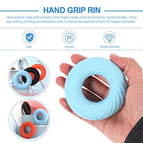 DOITOOL Anel de antebraço fortalecedor de mão para exercícios de mão, aperto de silicone para treina