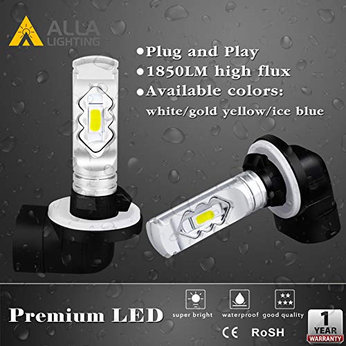 Alla Lighting 3800lm 889 881 LED Fog Light Bulbs, 6000K Xenon White Xtreme Super Bright H28 886 888 894 896 898, ETI 56-SMD - Image 6