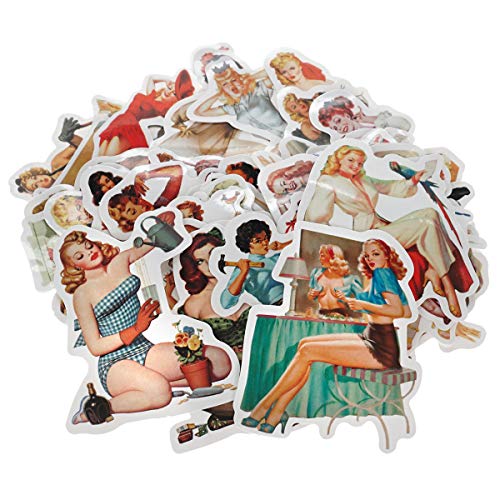 CoolChange Autocolantes pin up em vinil, 50 unidades