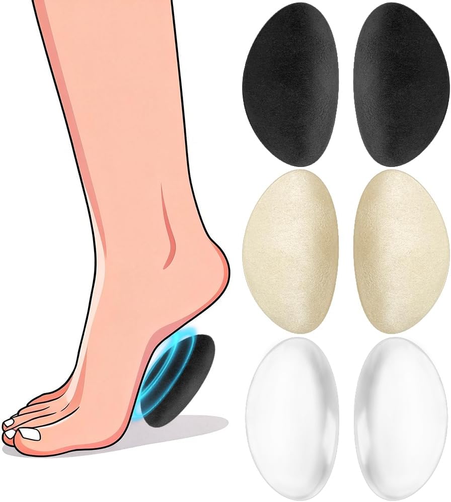 JL-Group Arch Support Inserts - 3 Pairs Lightweight Gel Arch Pads Cushions for Foot Comfort in Flats, Loafers, Heels, Dress Shoes & Sandals (High Arch) - Amazon product rated Grade B