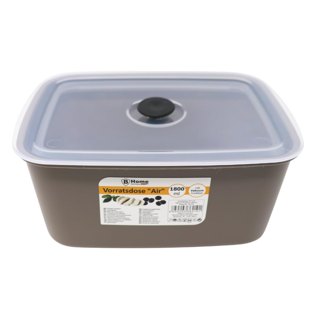 Vorratsdose "Air" mit Vakuum-Funktion Braun 1800ml