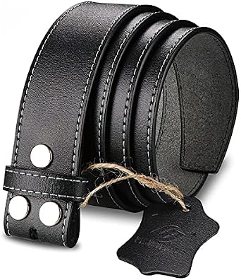 Men Leather Belt Unique Design Replacement Belt Strap Without Buckle Close Skin Feeling for Elegant Men as Gift
