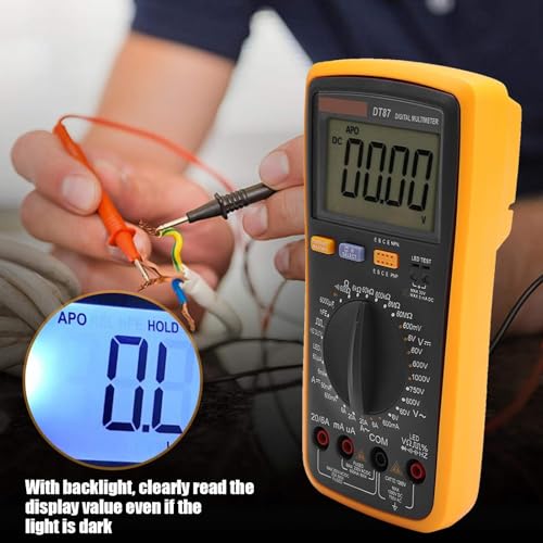 Olins Digital Multimeter, Accurate Measure 6000 Counts Auto Power Off Volt Amp Meter Lcd Backlight Display thumb #1