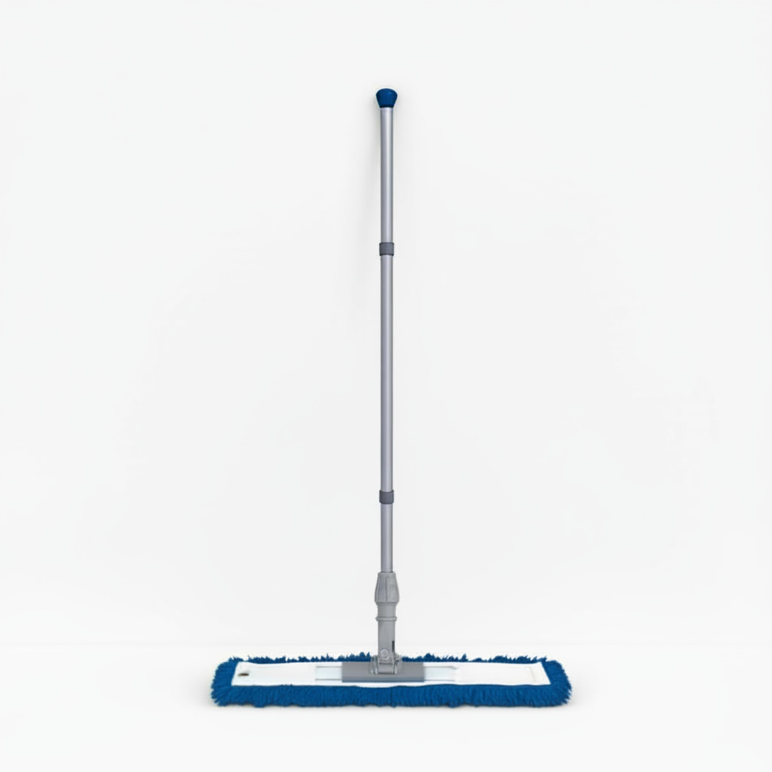 Abbey 60cm Flat Mop for Floor Cleaning - Heavy Duty Commercial Blue Sweeper Mop Kit with Handle and Frame - Floor Dusters for Wooden Floors and Hard Floors