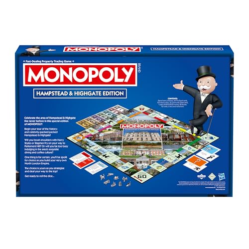 Winning Moves Hampstead & Highgate Monopoly Regional Monopoly Board Game, Standard - Image 4