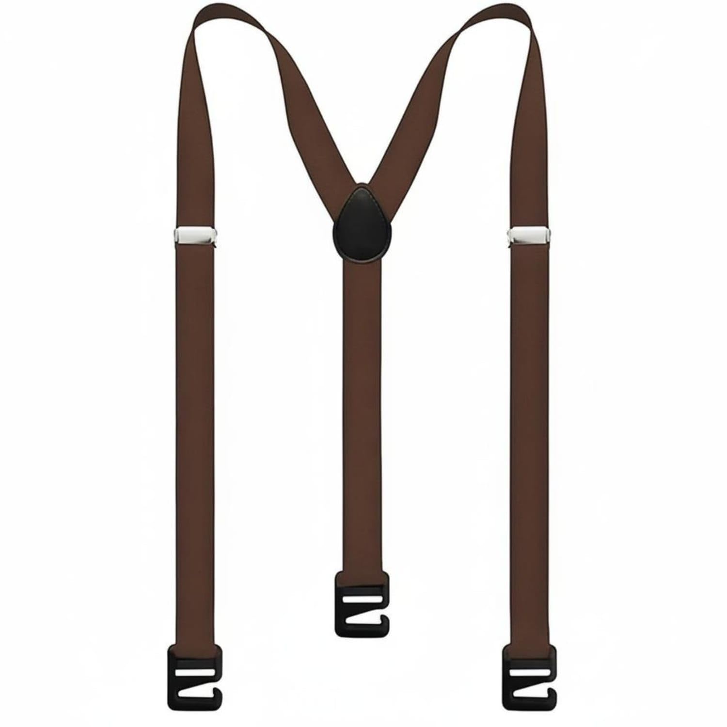 MYADDICTION Invisible Design Belt Loop Hook Suspenders Vintage Design Adjustable Elastic Suspenders Adjustable Elastic Braces for Hiking, Skiing, Outdoor, Coffee-image-19