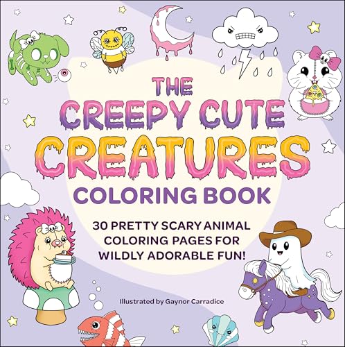 Image of The Creepy Cute Creatures Coloring Book: 30 Pretty Scary Animal Coloring Pages for Wildly Adorable Fun! (Creepy Cute Gift Series)