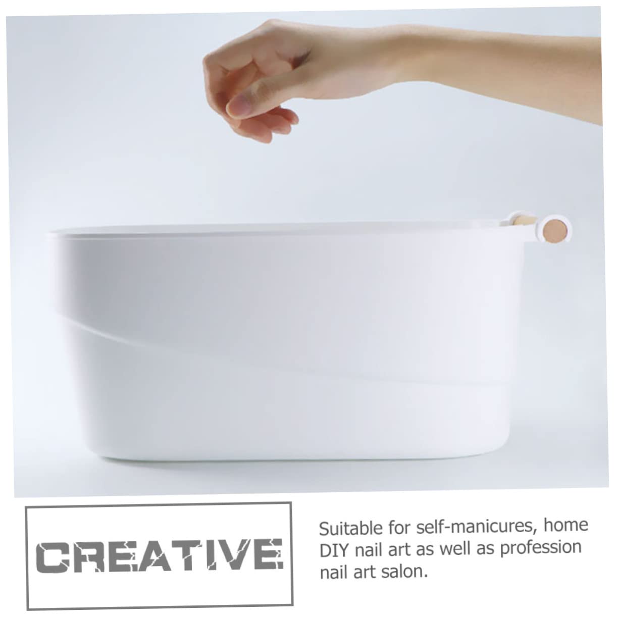 Beatifufu Soak for Manicure Hand Soak Bowl Japanese-style Nail Art Bowl Nail Salon Supply Non-breakable Pp Material