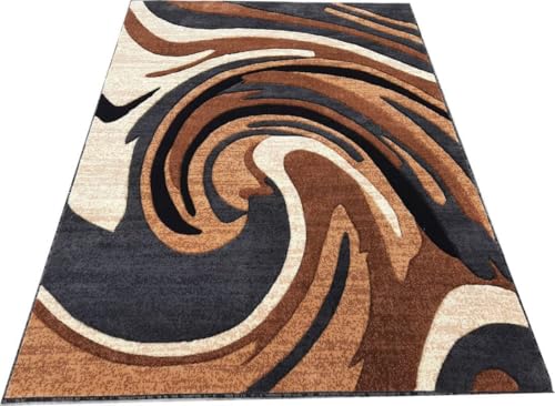 Image of Soft Premium Red Carpet 5x7 ft - Washable, Anti-Skid, Fade-Resistant Acrylic Rug for Living Room, Hall, Bedroom, Modern Decor