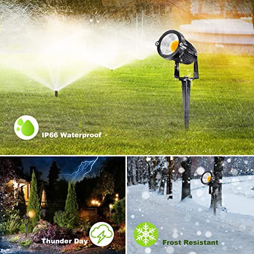 image for ALEDECO 5W Low Voltage Landscape Lights Outdoor 12V AC/DC LED Landscap