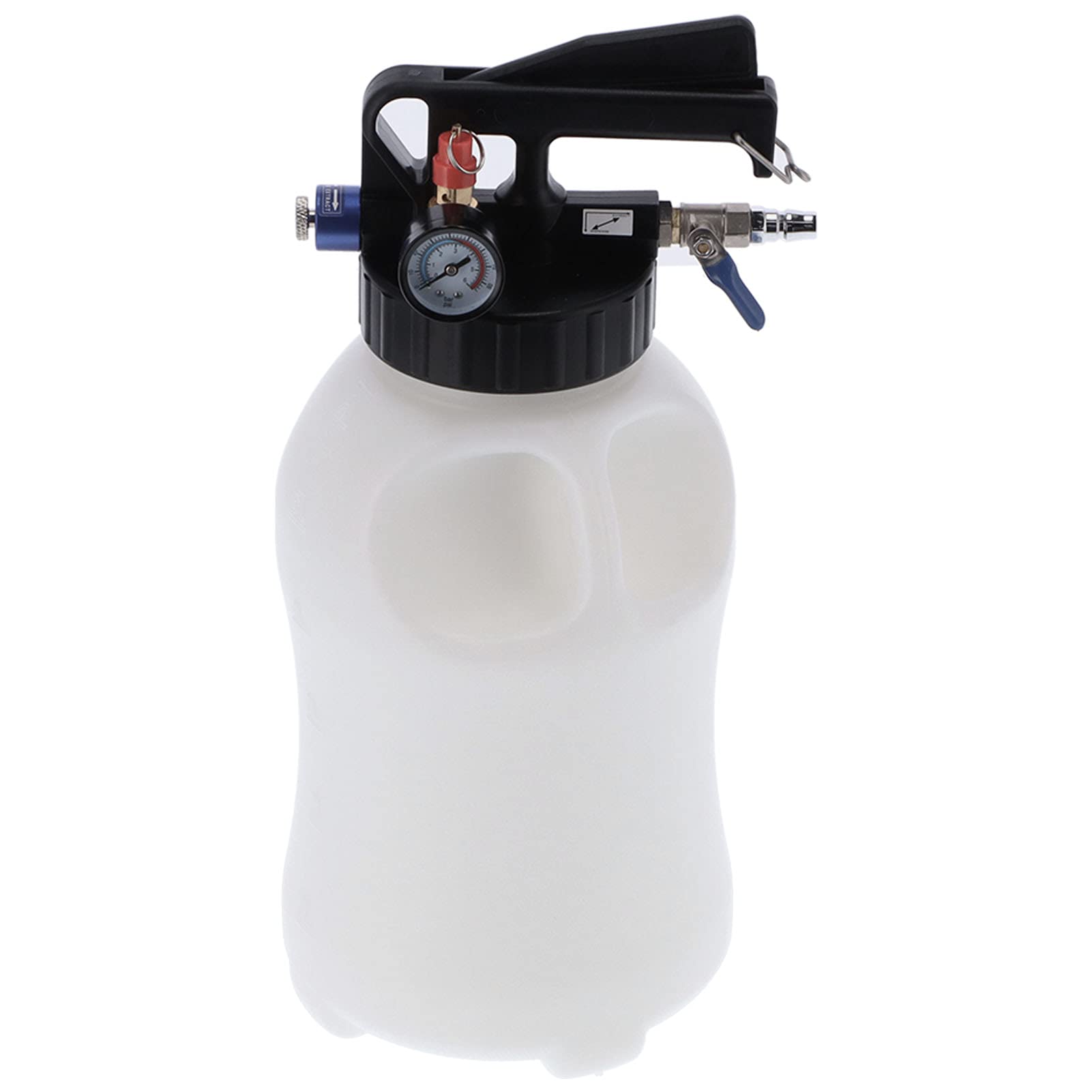 Distributore di Olio Pneumatico per Automatico da 6 Litri per Olio Rapido e Set di Strumenti per la Manutenzione del Motore per Appassionati di Auto e Professionisti ABS Bianco