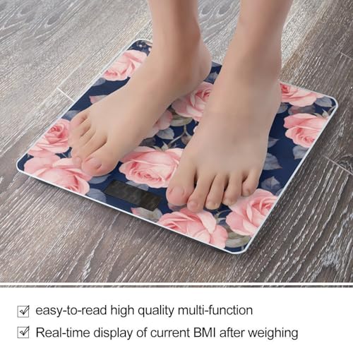 Báscula digital para cuerpo azul marino y rosa, hasta 180 kg miniatura 5