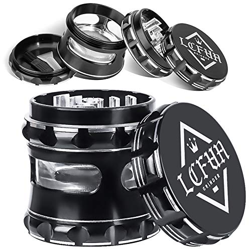 Herb Grinder Large 4 Piece Grinder 2.5 Inches Big Tobacco Spice Grinders