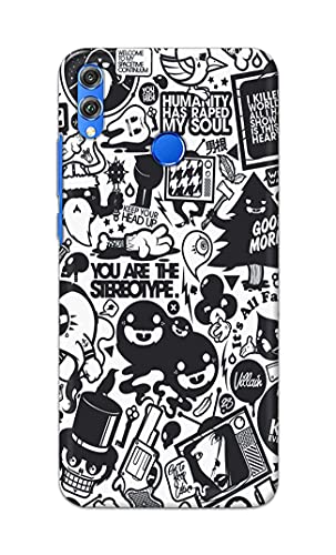 Image of Printed Hard Back Cover Case for Honor 8X Back Cover (Mixed Cartoon) -702