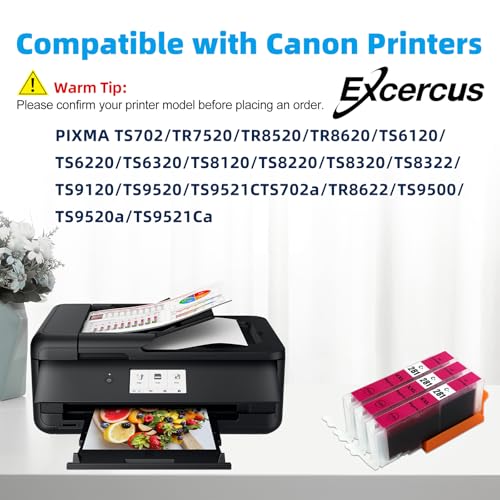Image of CLI281 CLI-281 XXL Magenta Ink Cartridge Replacement for Canon CLI-281XXL Magenta Work with Canon PIXMA TR7520 TR8520 TS6320 TS8120 TS8320 TS9120 (3X CLI-281XXL M)