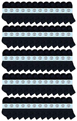 60 Pairs Of Yacht & Smith Wholesale Bulk Kids Mid Ankle Socks, Cotton Sport Athletic Ankle Socks Size 4-6