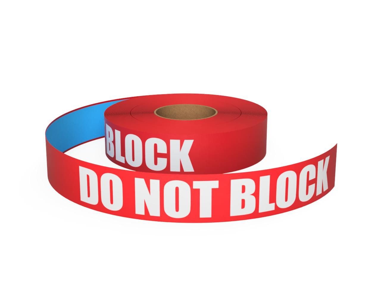 Inline Industrial, 5S Floor Marking Tape, Location/Placement Marking (DO NOT Block Text, Red, 2")