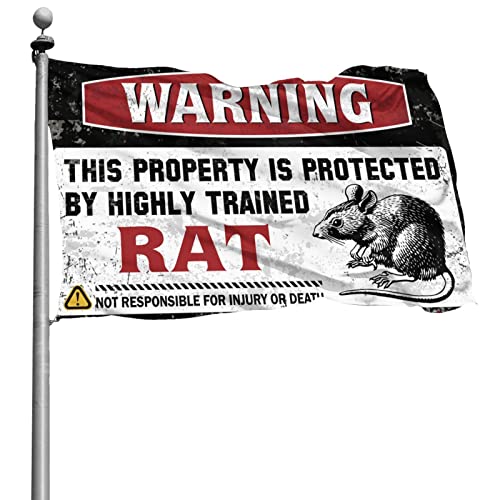 Décorations de dortoir de collège avec le grand drapeau de rat pour intérieur et extérieur