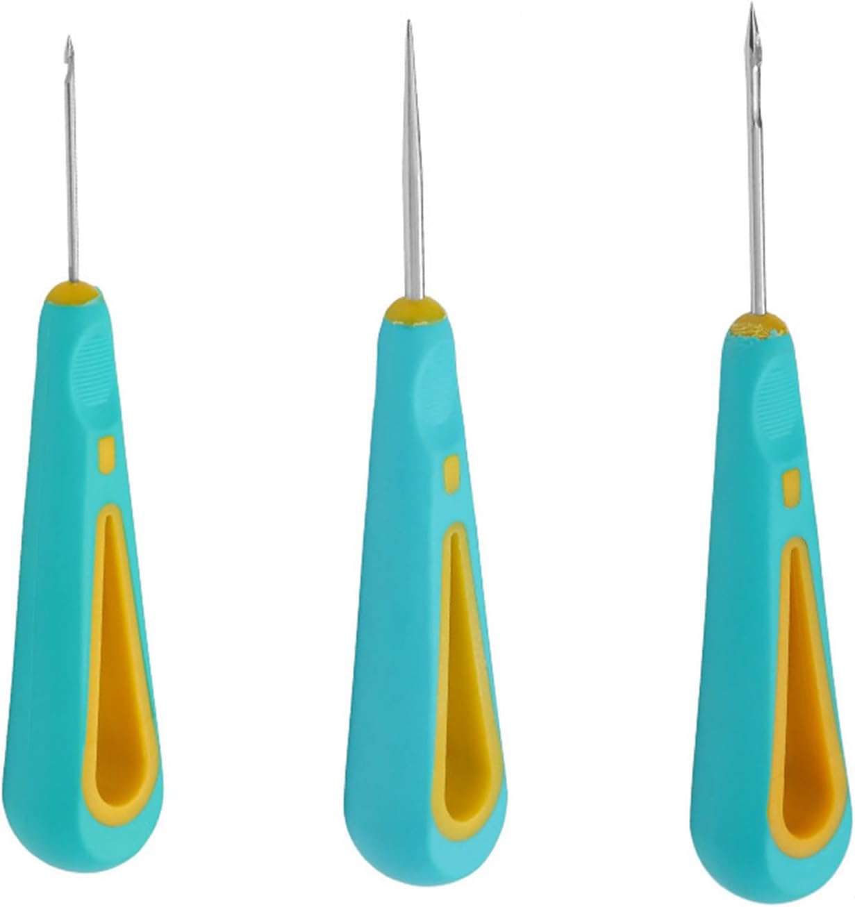 Round Hole Cone,3X/Set Round Hole Cone Hand Drills Practical Punch Needle Candle Wick Tool Easy to Use for DIY Silicone Mould Making