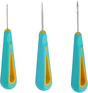 3X/Set Round Hole Cone Hand Drills Practical Punch Needle Candle Wick Tool Easy to Use for Silicone Mould Making Abs