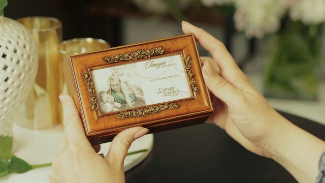 Cottage Garden Granddaughter Jewelry Music Box - Rosewood Box Plays You Are My Sunshine