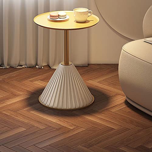 Table basse pour le salon et petite table d'appoint ronde en métal noir - 6