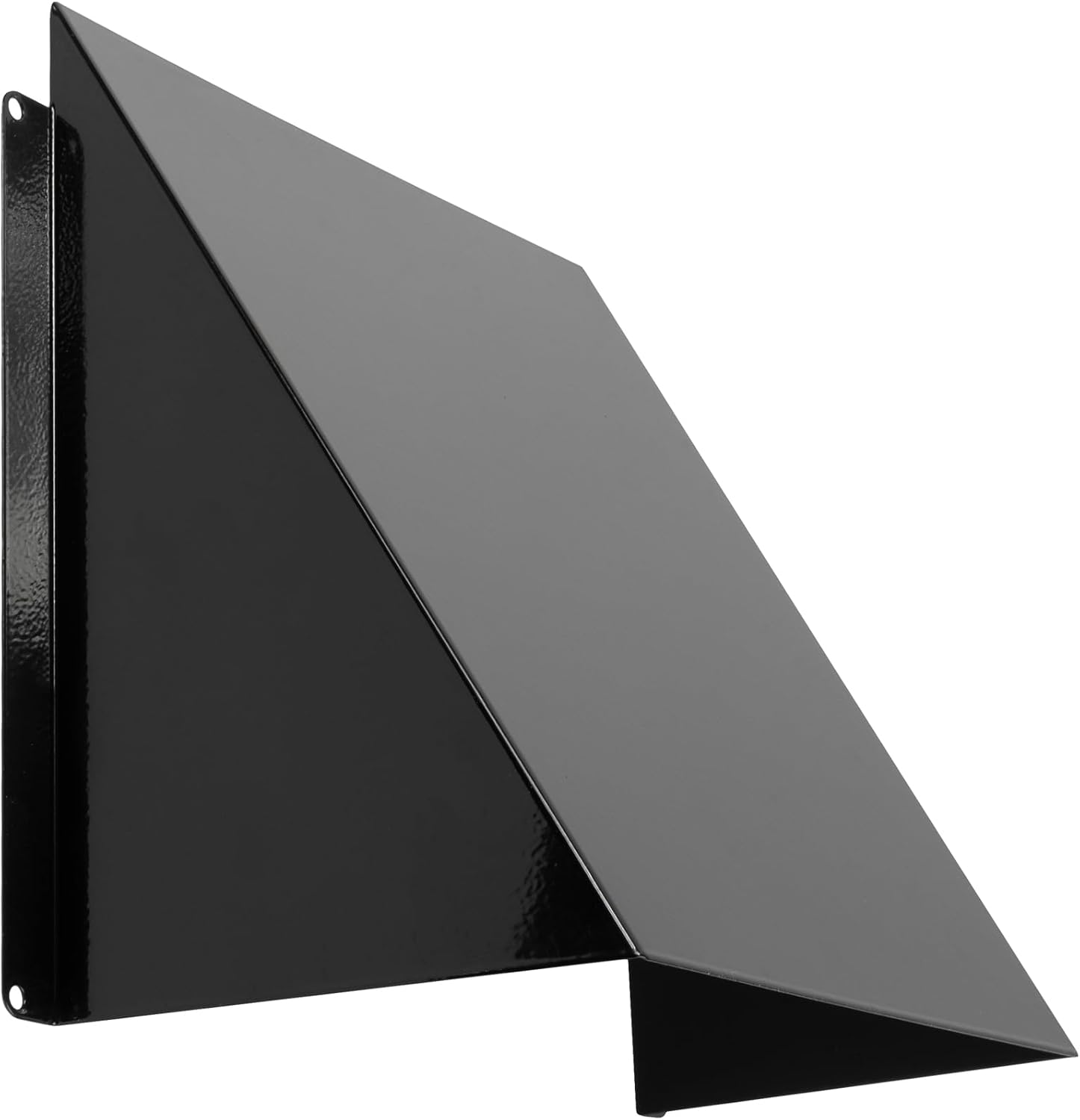 Repa Market 8 x 8 Inch Black Galvanized Steel Vent Cover - Duct Exhaust/Inlet Rain Deflector - Weatherproof Guard for Ventilation Systems/Indoor/Outdoor Vent Hood/Air Vent Grille Protection Roof