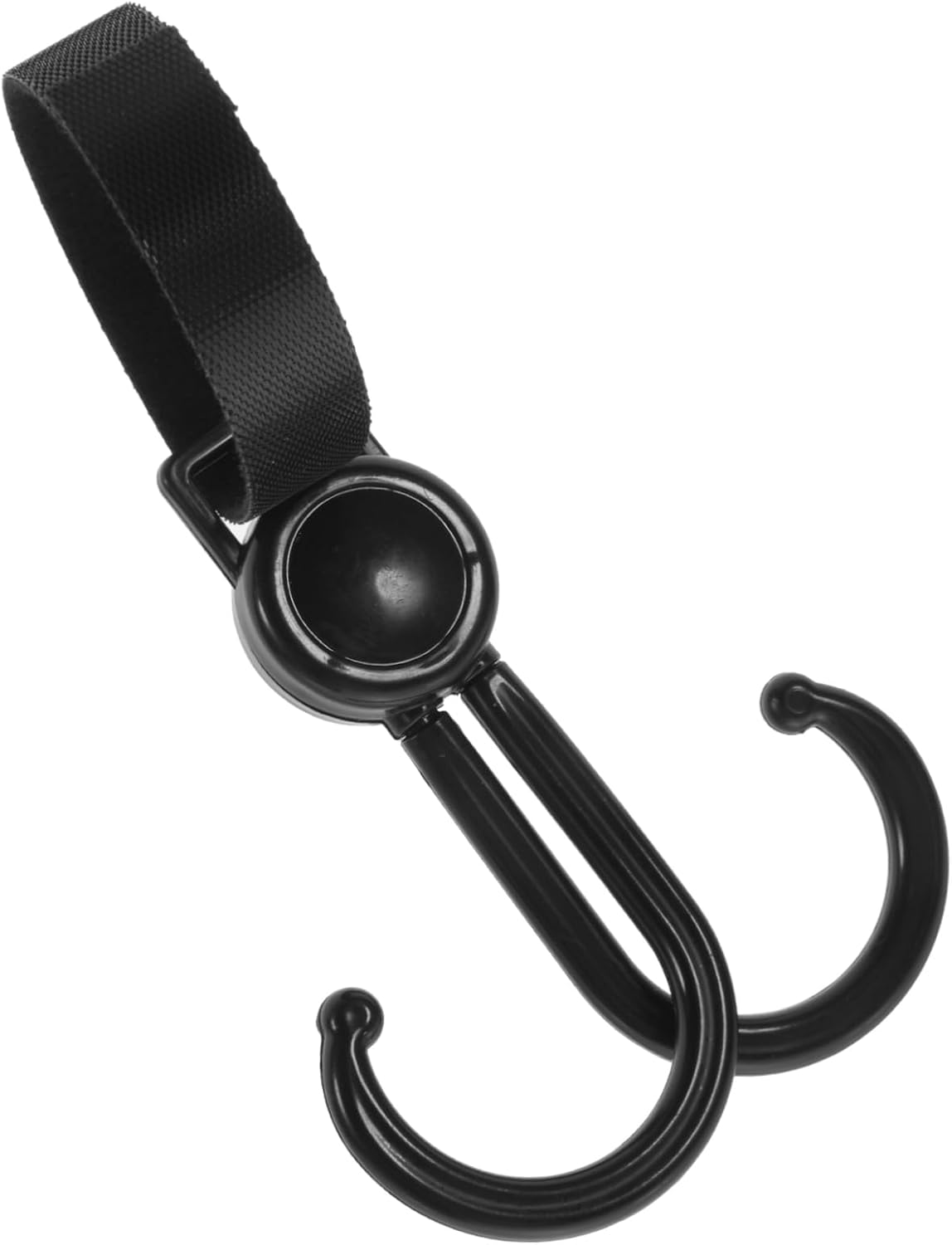 Cabilock 4pcs Multi-Functional Stroller Hook for Shopping Bags Lightweight Double Easy Install and Remove for Diaper Bags Material