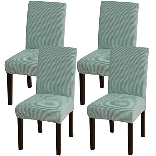 Turquoize Chair Covers For Dining Room Dining Chair Covers Set Of 4 Stretch Dining Chair Slipcover Parsons Chair Covers Removable Chair Protector Covers For Dining Room, Hotel, Ceremony (4, Dark Cyan)